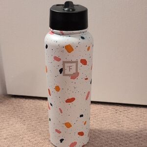 Iron Flask Colorful Speckled Water Bottle with 3 Lids NIB